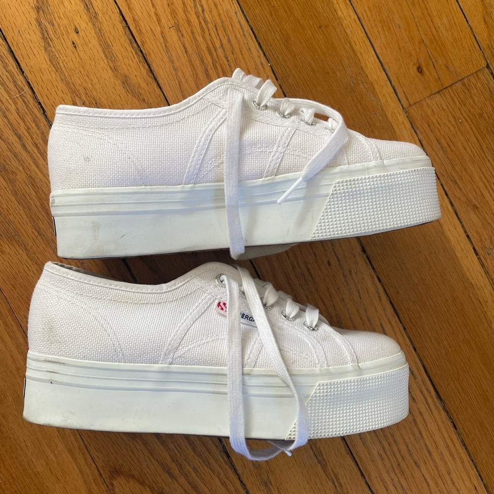 Superga 2790 Platform Sneaker White size 37.5 - Picture 6 of 9